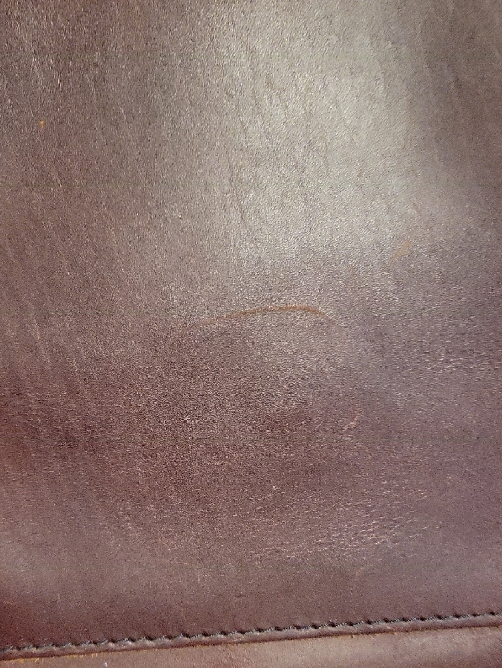 Portland Leather Dark Brown Tote with Front Pocket - Picture 3 of 11